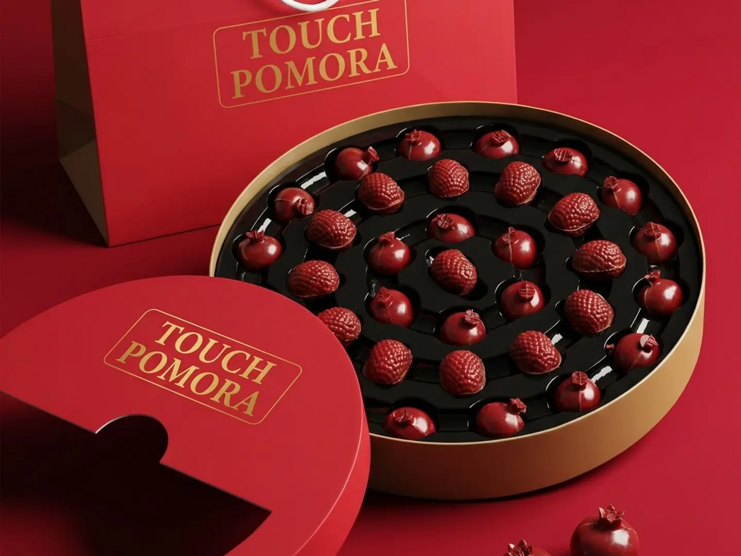 Round Pomegranate Box