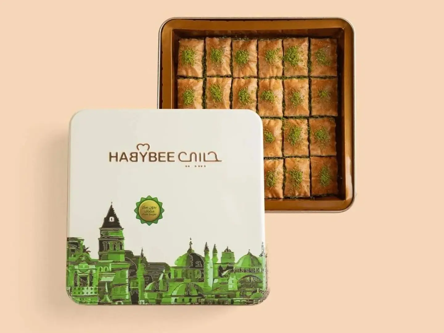 بقلاوه كلاسك بدون سكر حبيبي