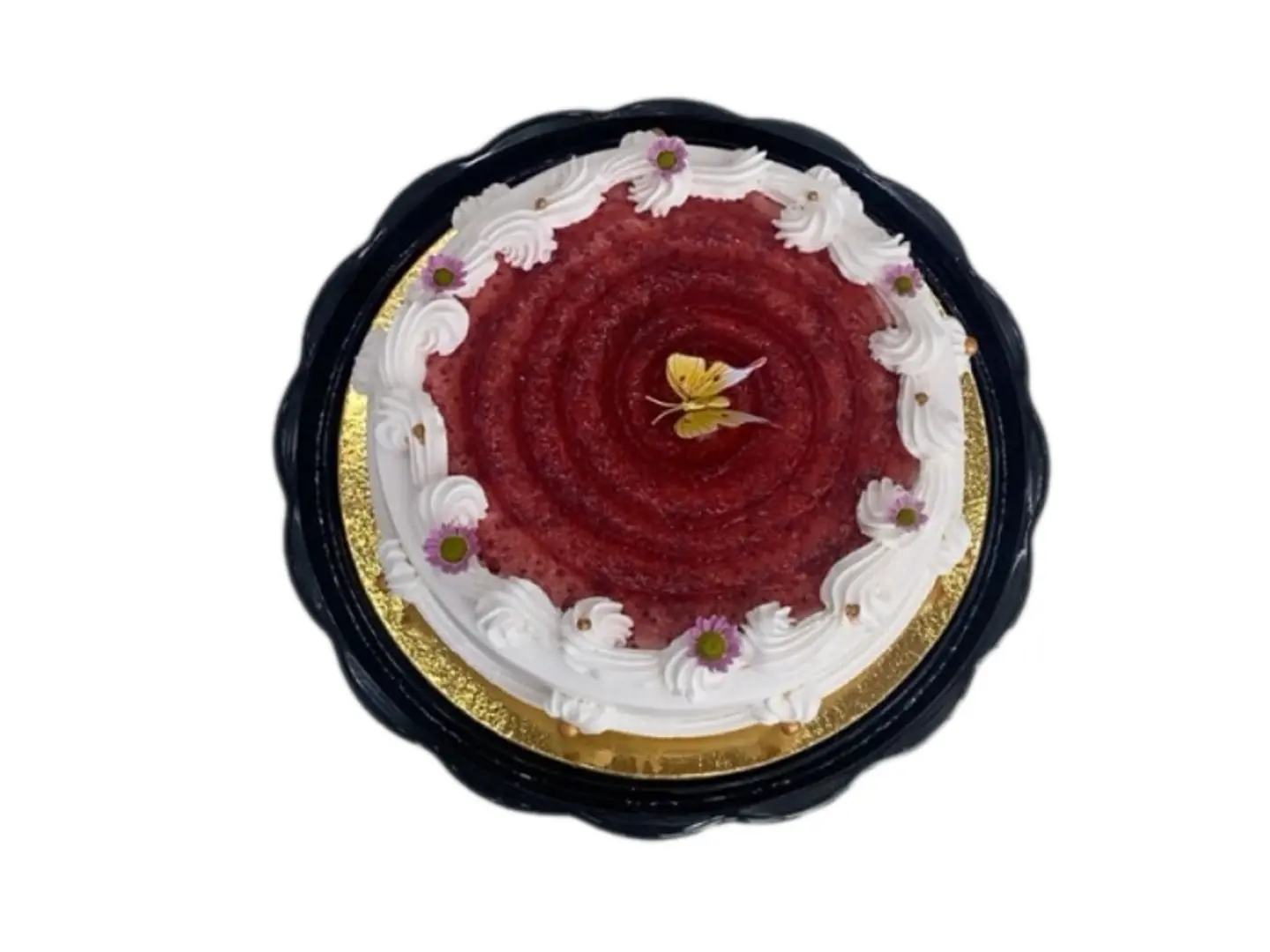 كيكة الفانيلا والتوت وسط