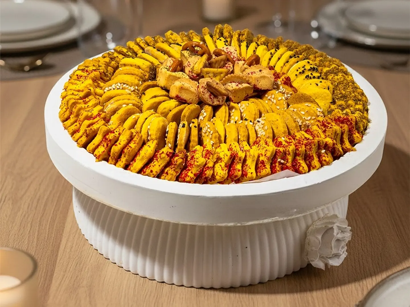 صينية موالح ورد كبير