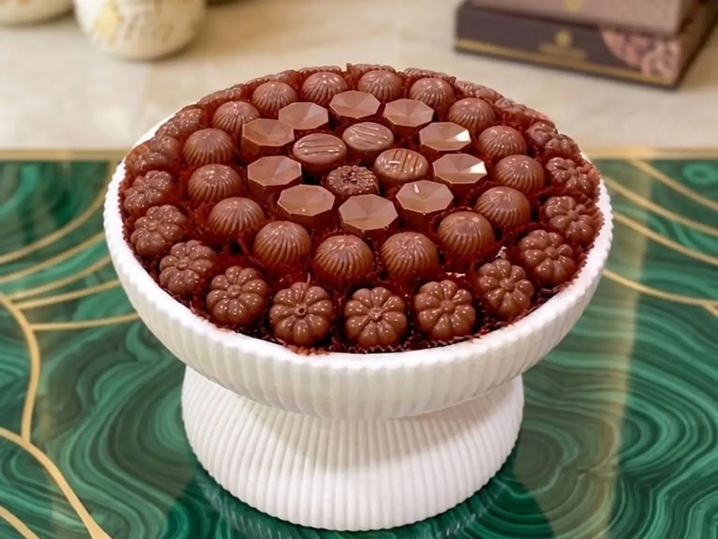 A Tray Of Fine Belgian Chocolates