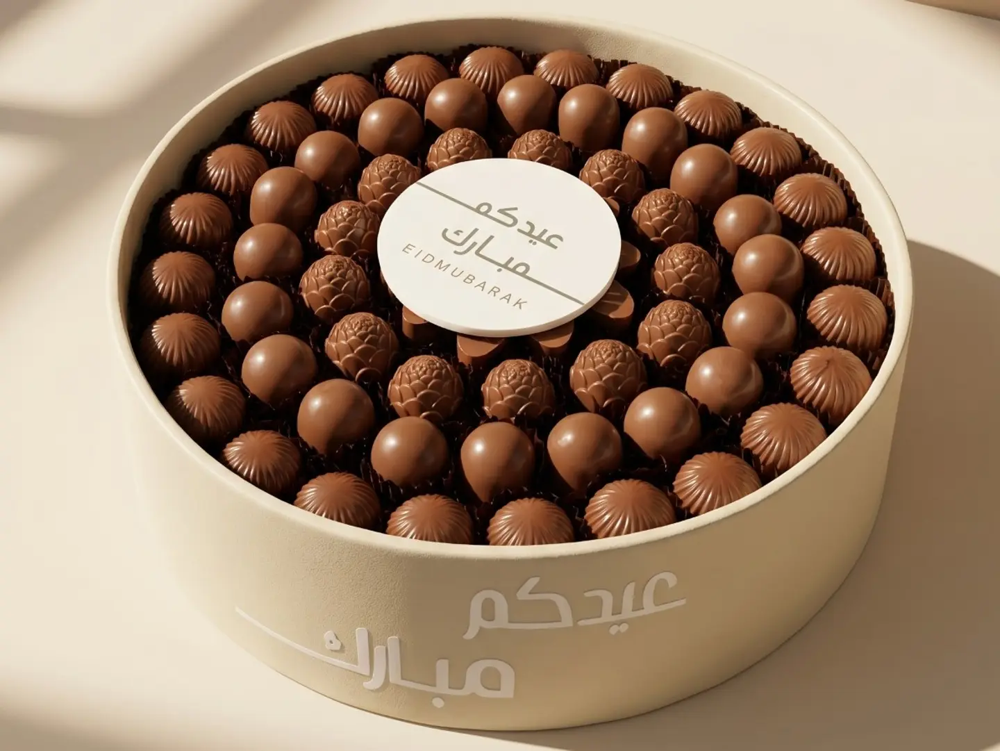 Luxury Vip Chocolate Tray, Large Leather, For Eid