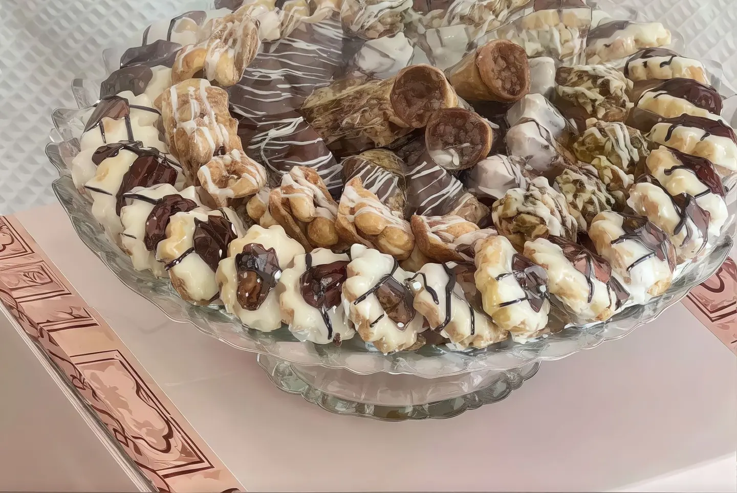 صينية حلا ايطالي كريستال