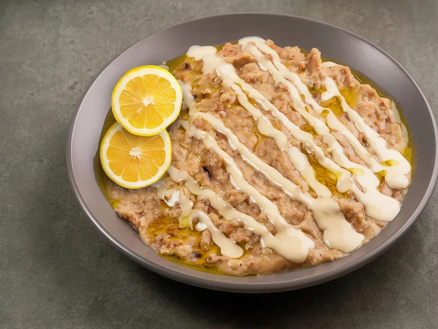 Wahid Fava Beans With Tahini