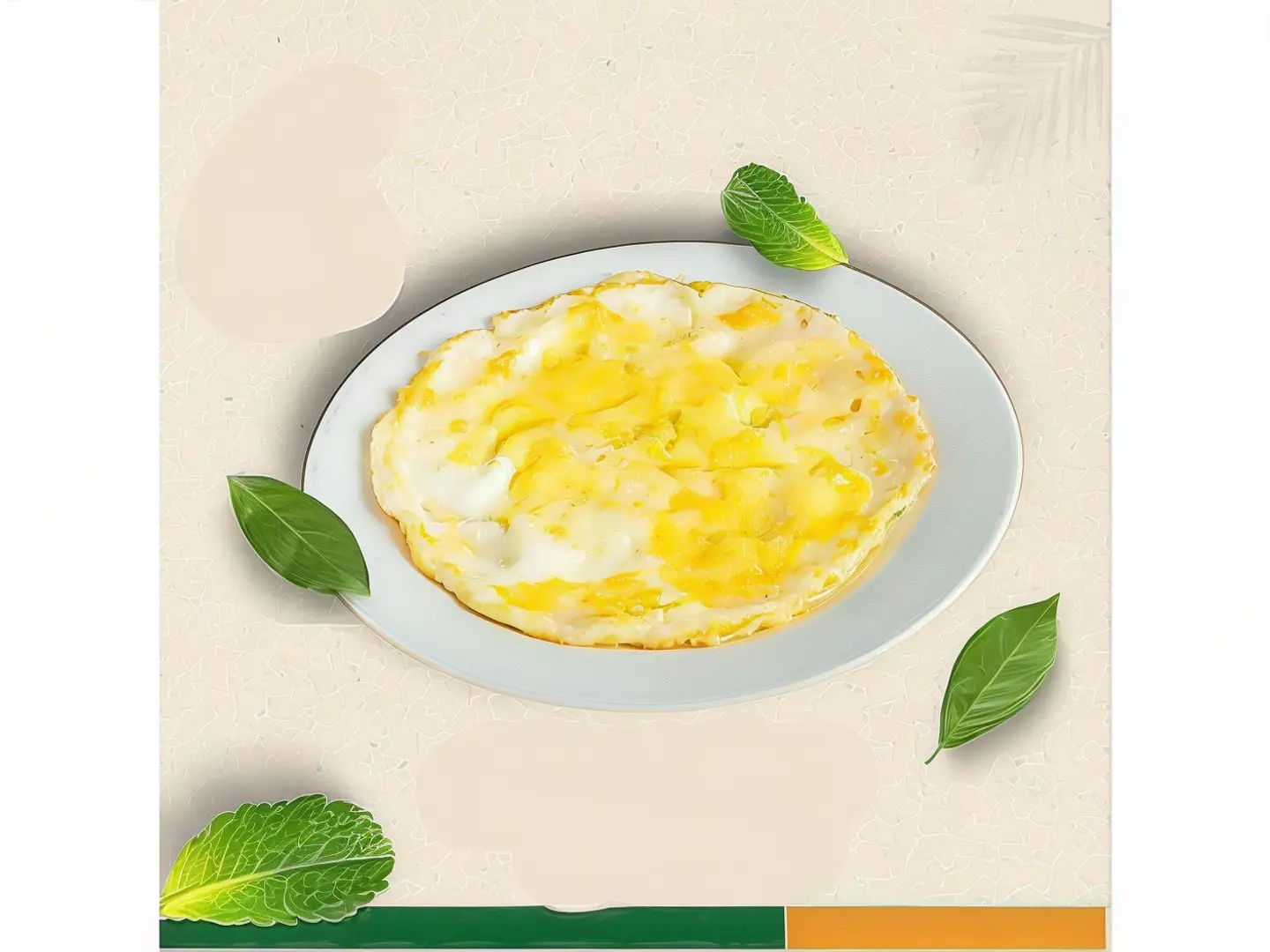 Fried Egg Plate With Cheese