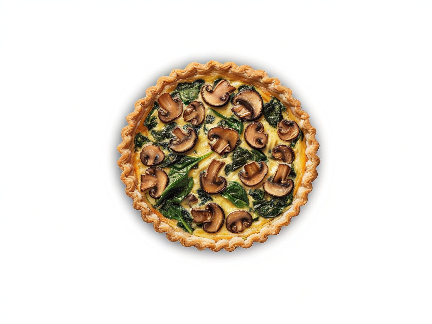Mushroom Spinach Quiche