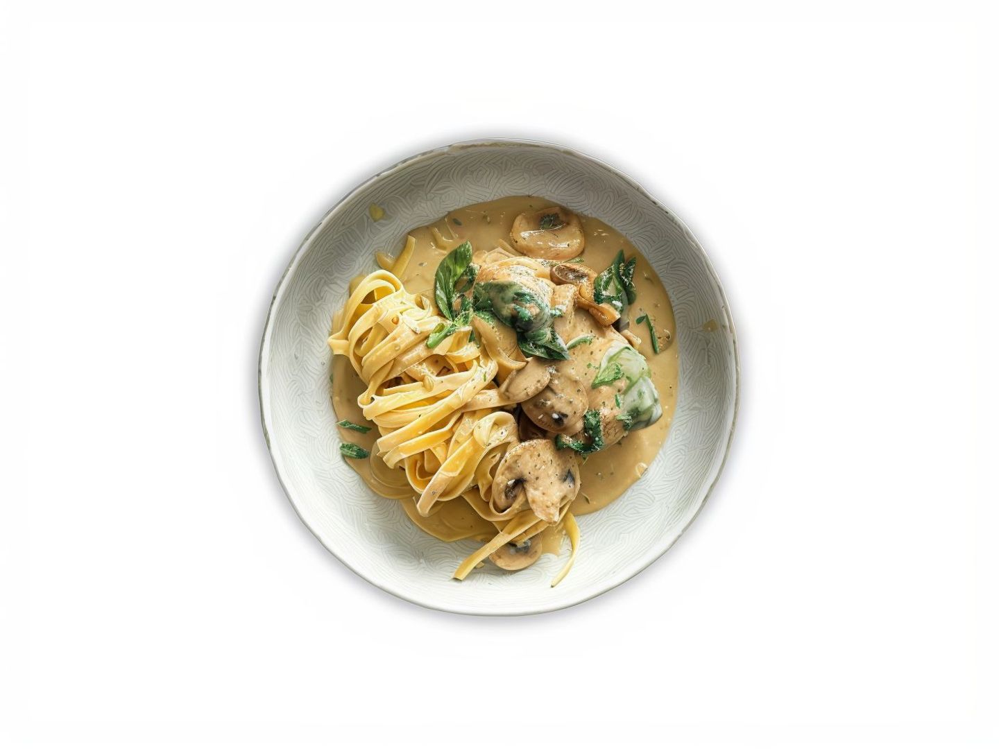 Fettuccine Chicken And Mushrooms