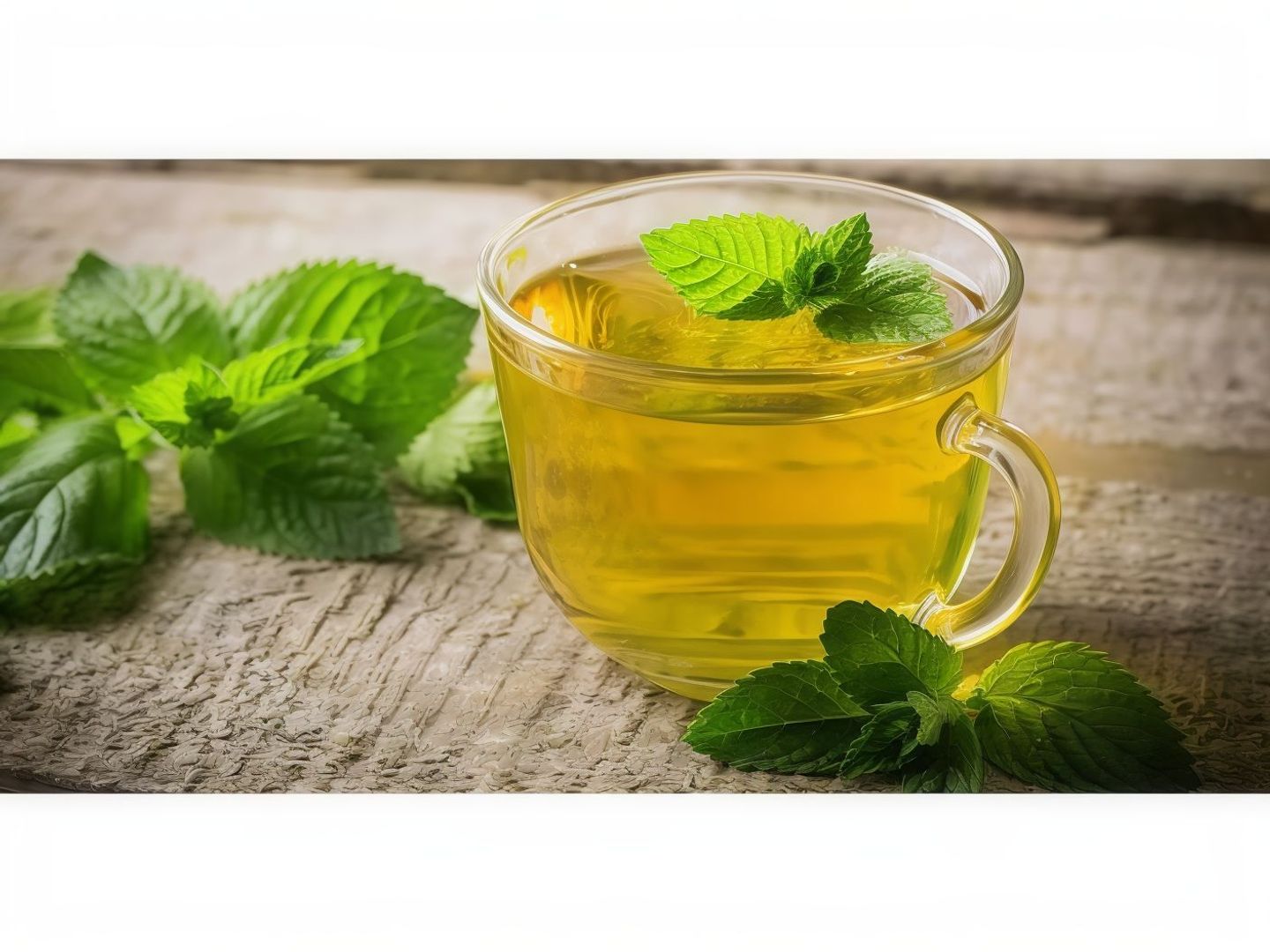 شاي اخضر بالنعناع