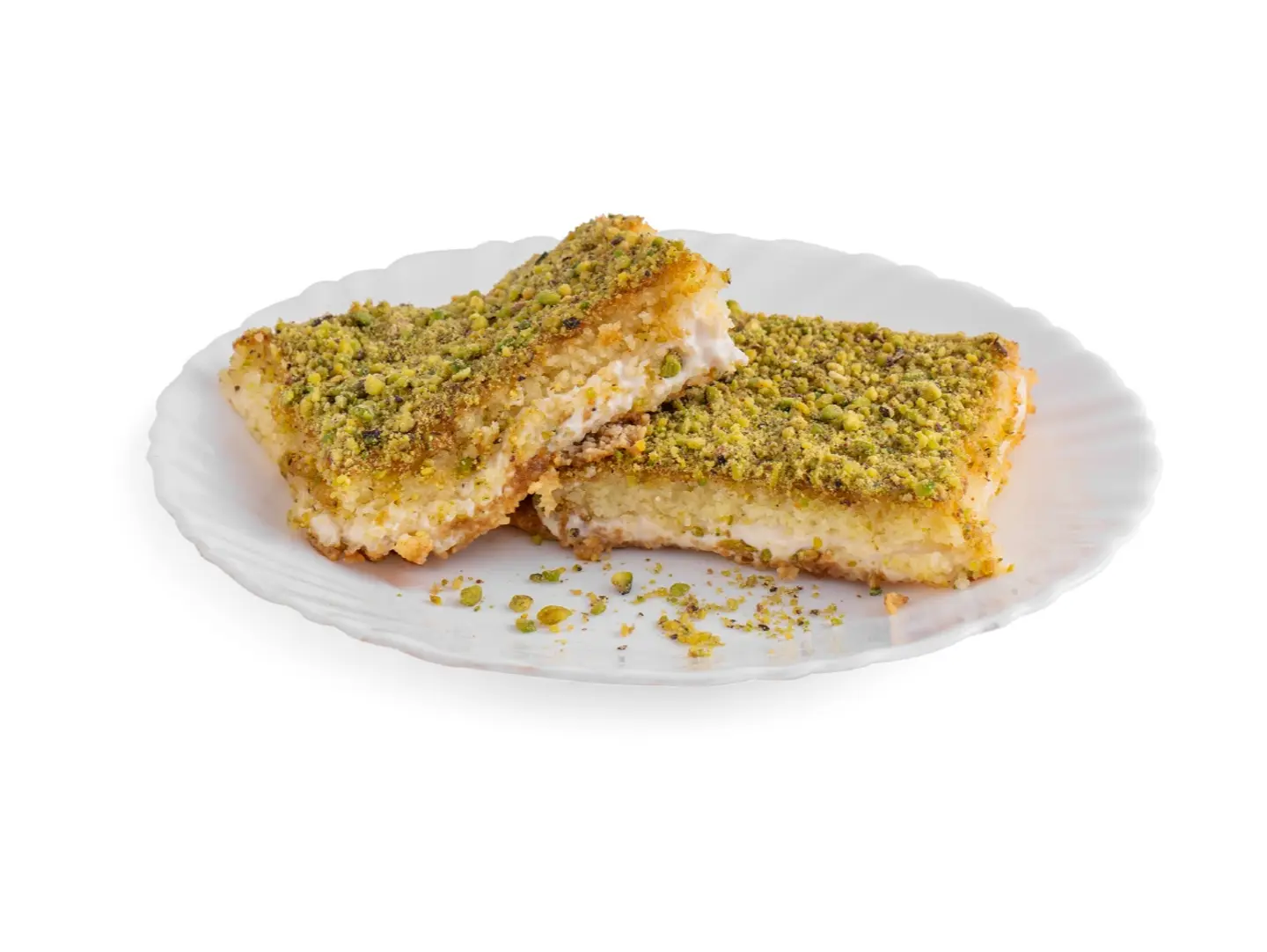 Pistachio Basbousa - Small Plate