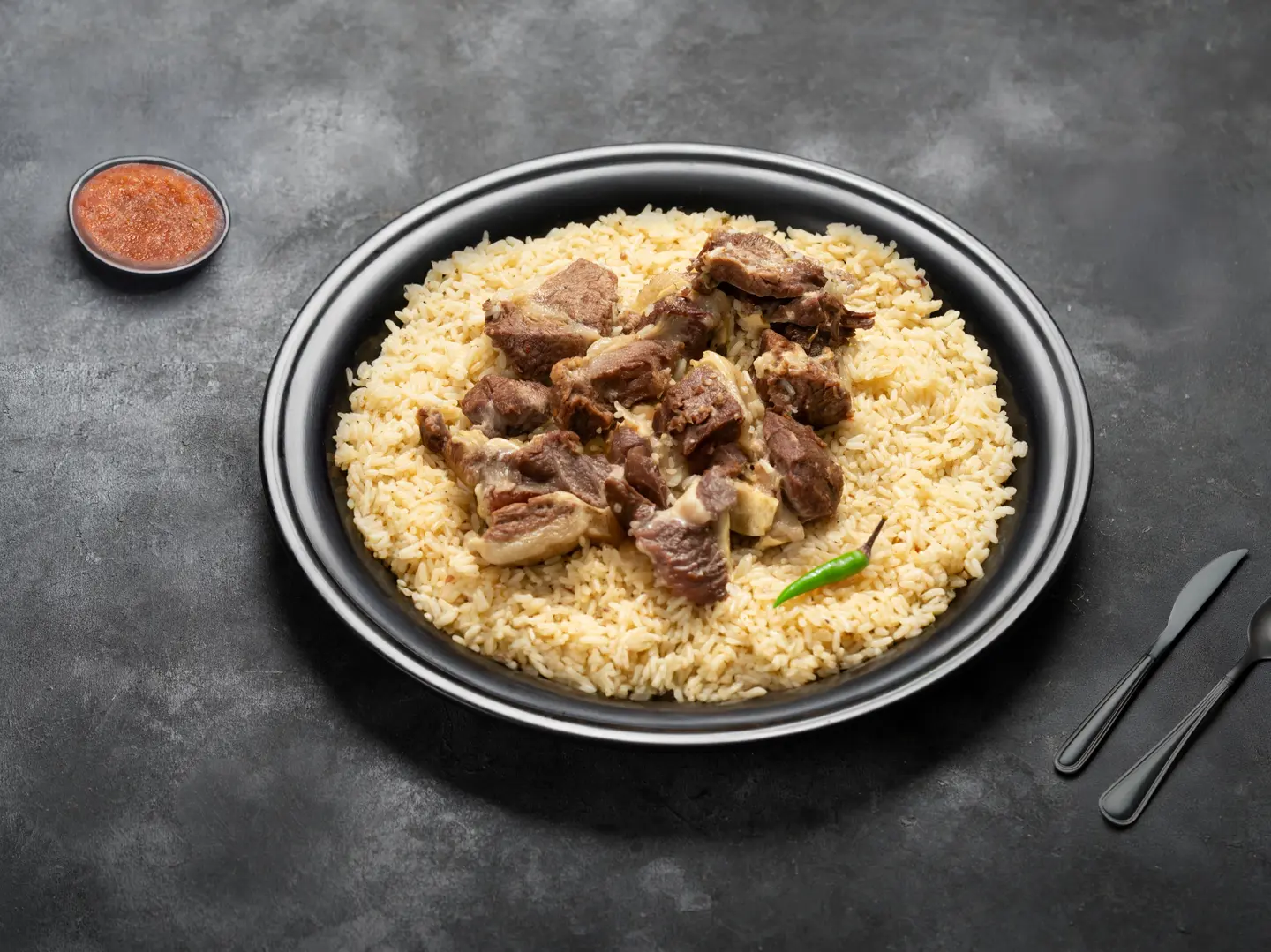 مضغوط لحم غنم العقبة الأبيض