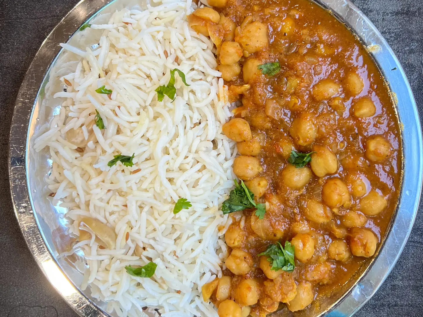 Chana With Rice