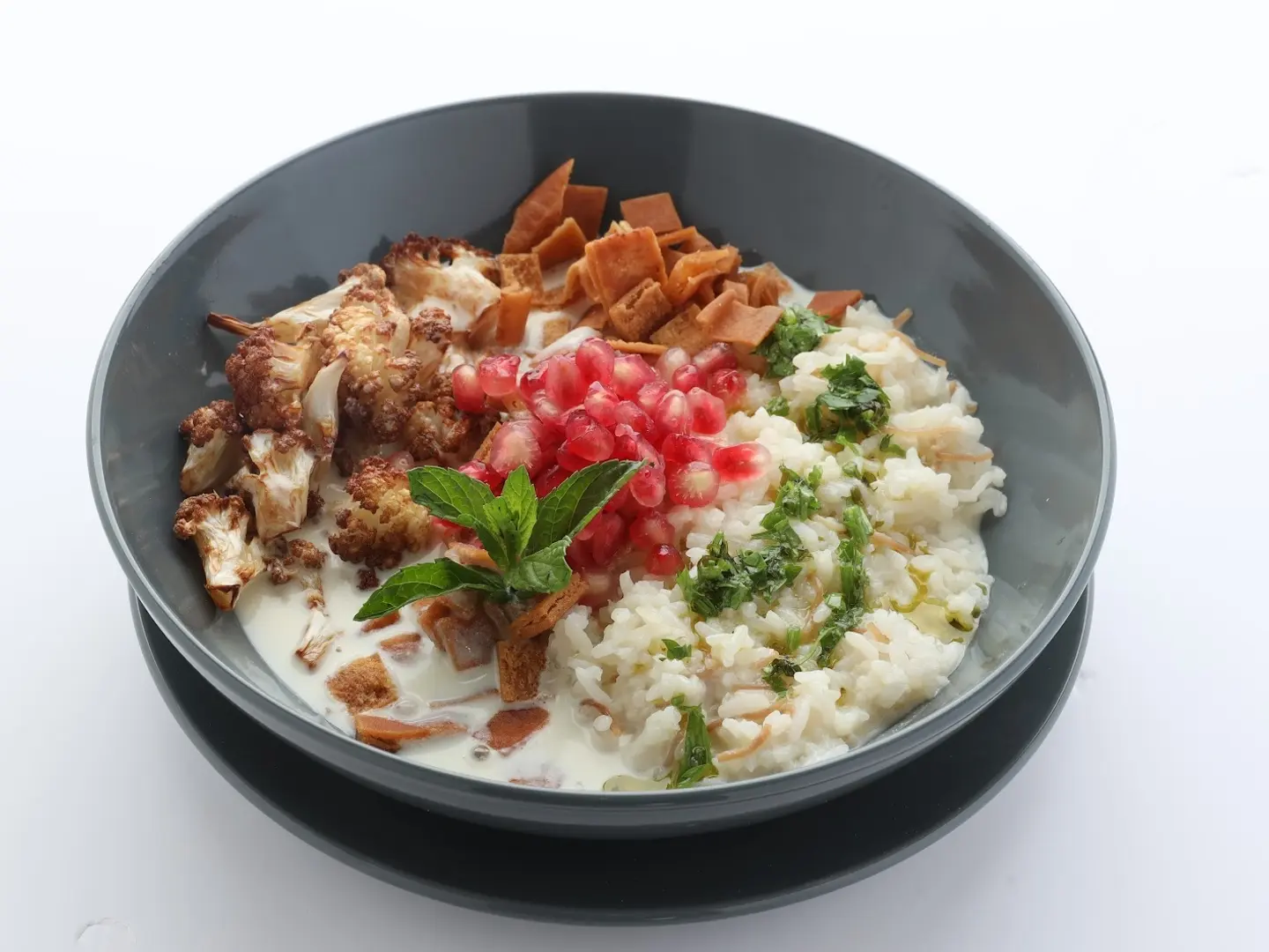 فتة الزهرة بالدجاج