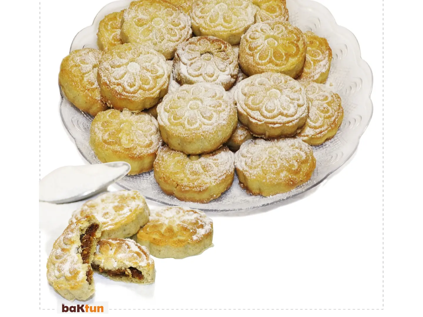 A Plate Of Cookies Made With Butter And Premium Dates