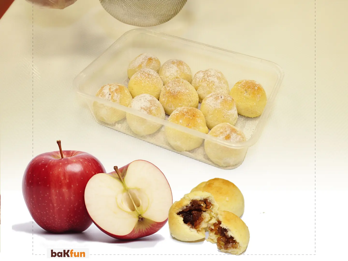 تارت بحشوة بحشوة التفاح الطازج