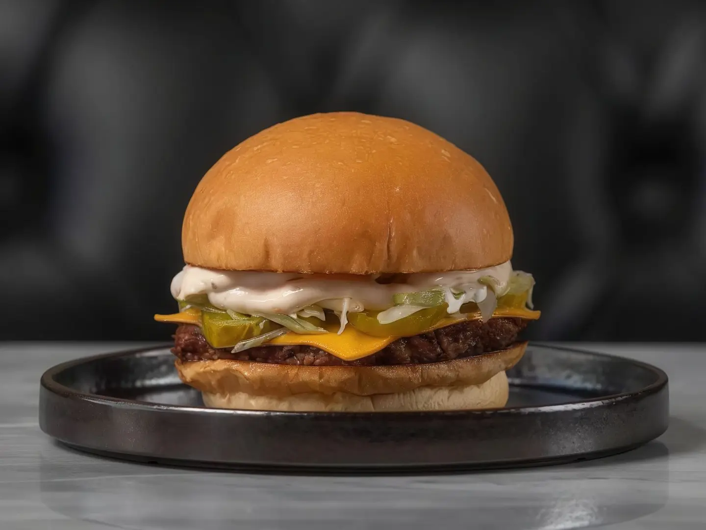Grilled Beef Burger Sandwich