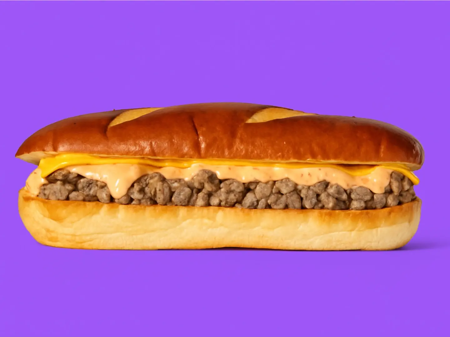 Ribeye Pretzel Sandwich