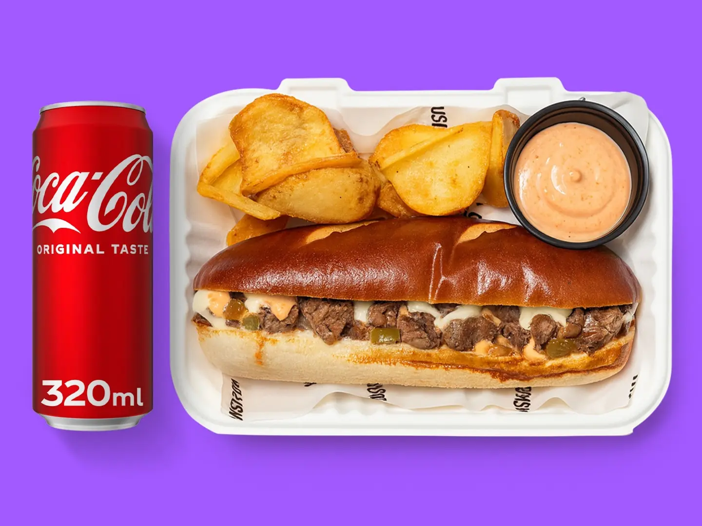 Steak Pretzel Sandwich Combo