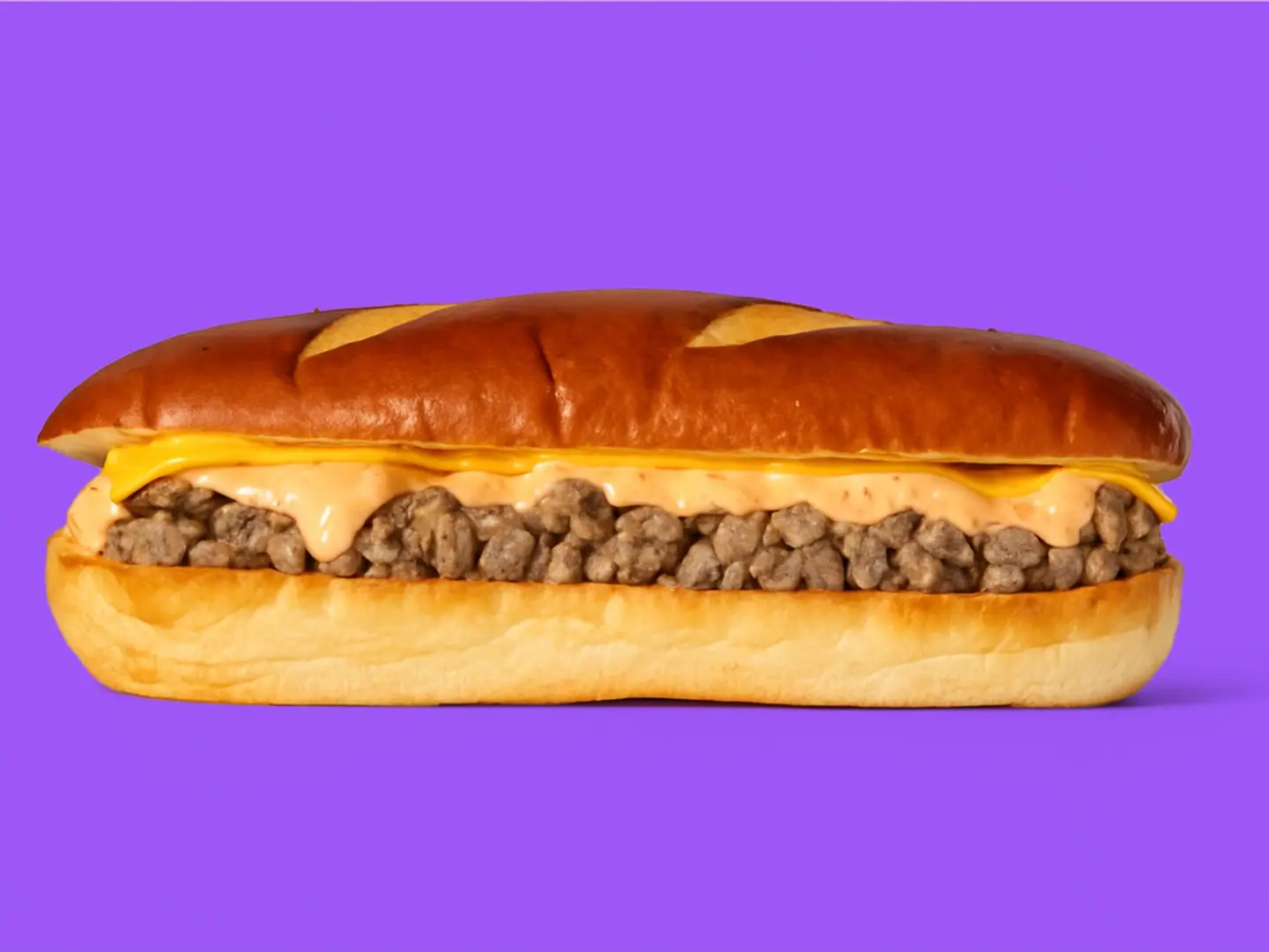 ريب اي ستيك بريتزل ساندوتش