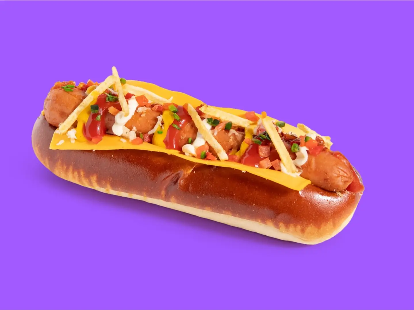 هوت دوق بريتزل ساندويش