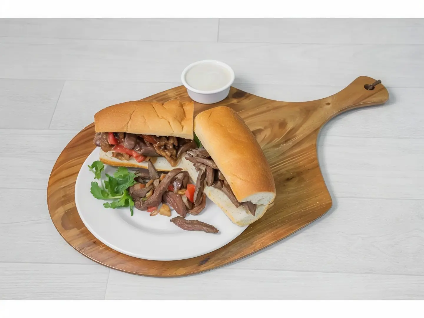 ساندوتش كبدة مع جبتين