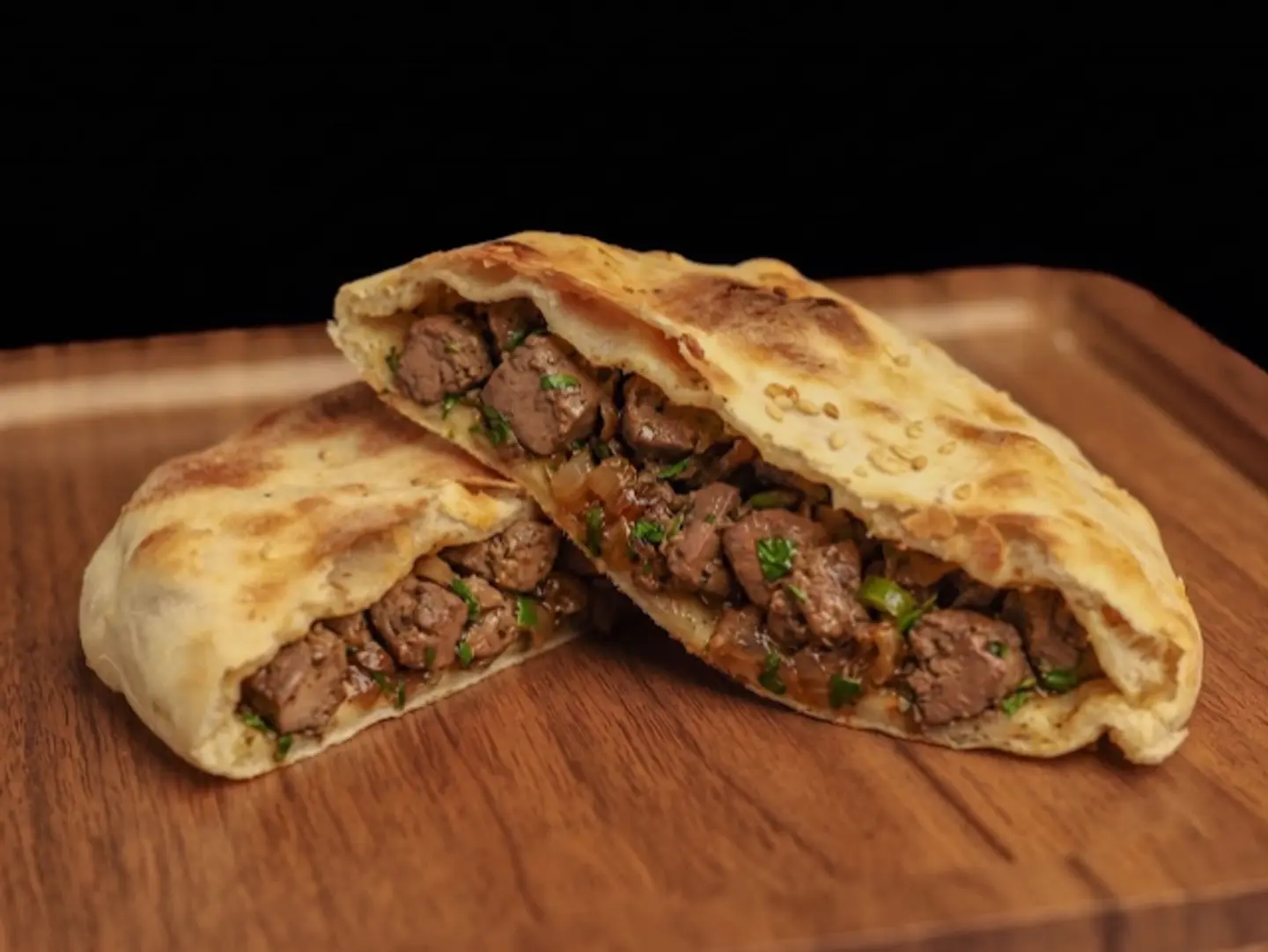 Stuffed Liver Round With Cheese