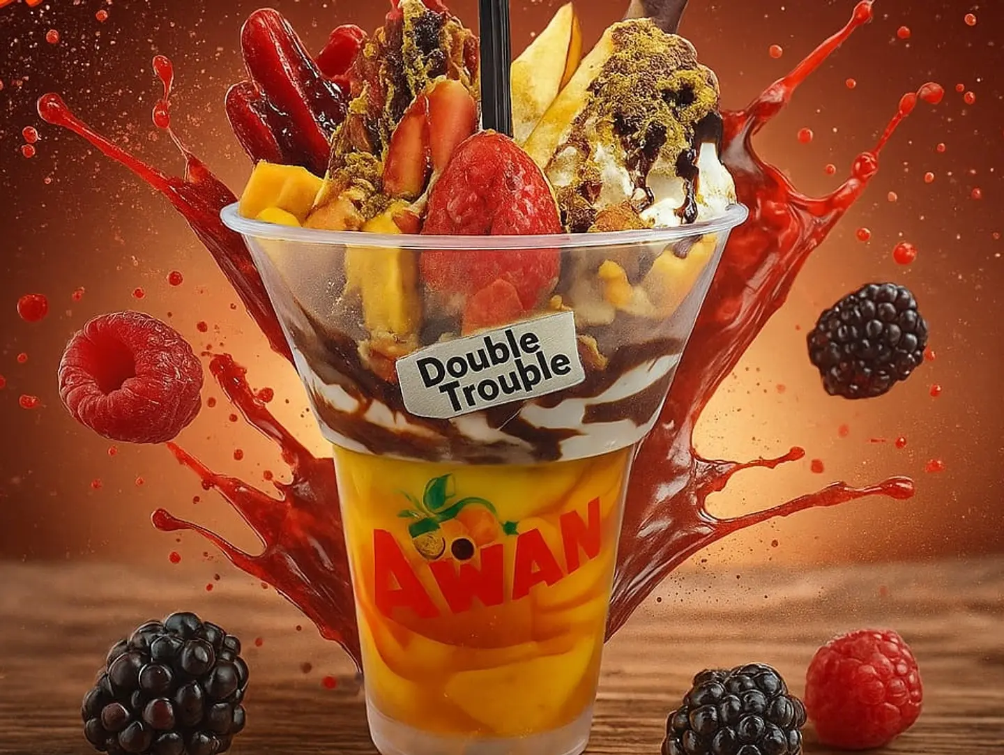 دابل ترابل وافل كبير