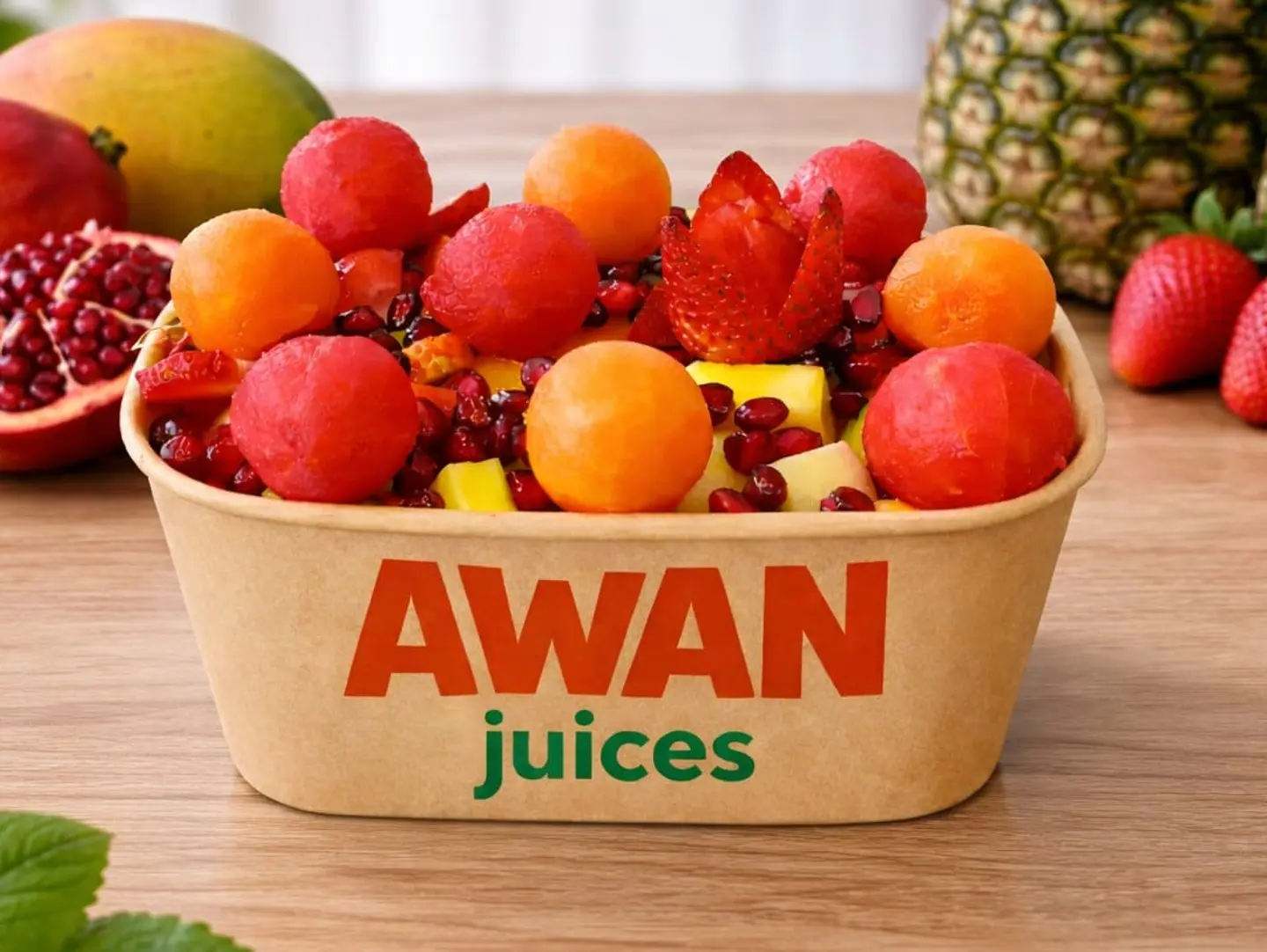 علبة سلطة فواكه