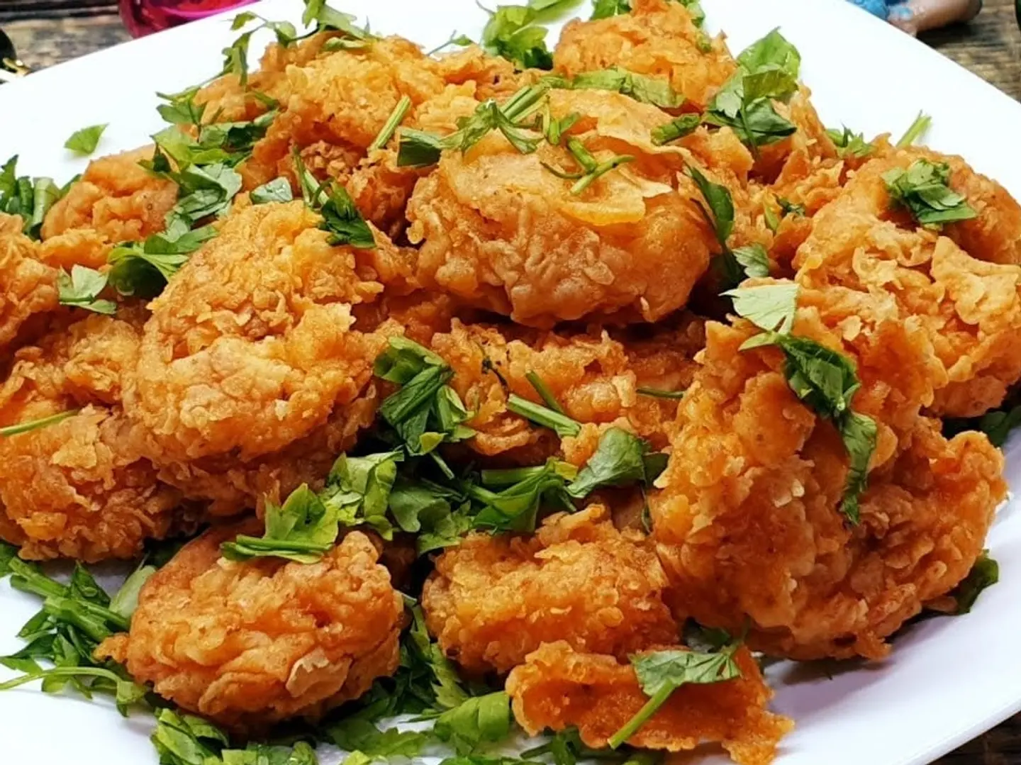 Half A Kilo Of Fried Shrimp
