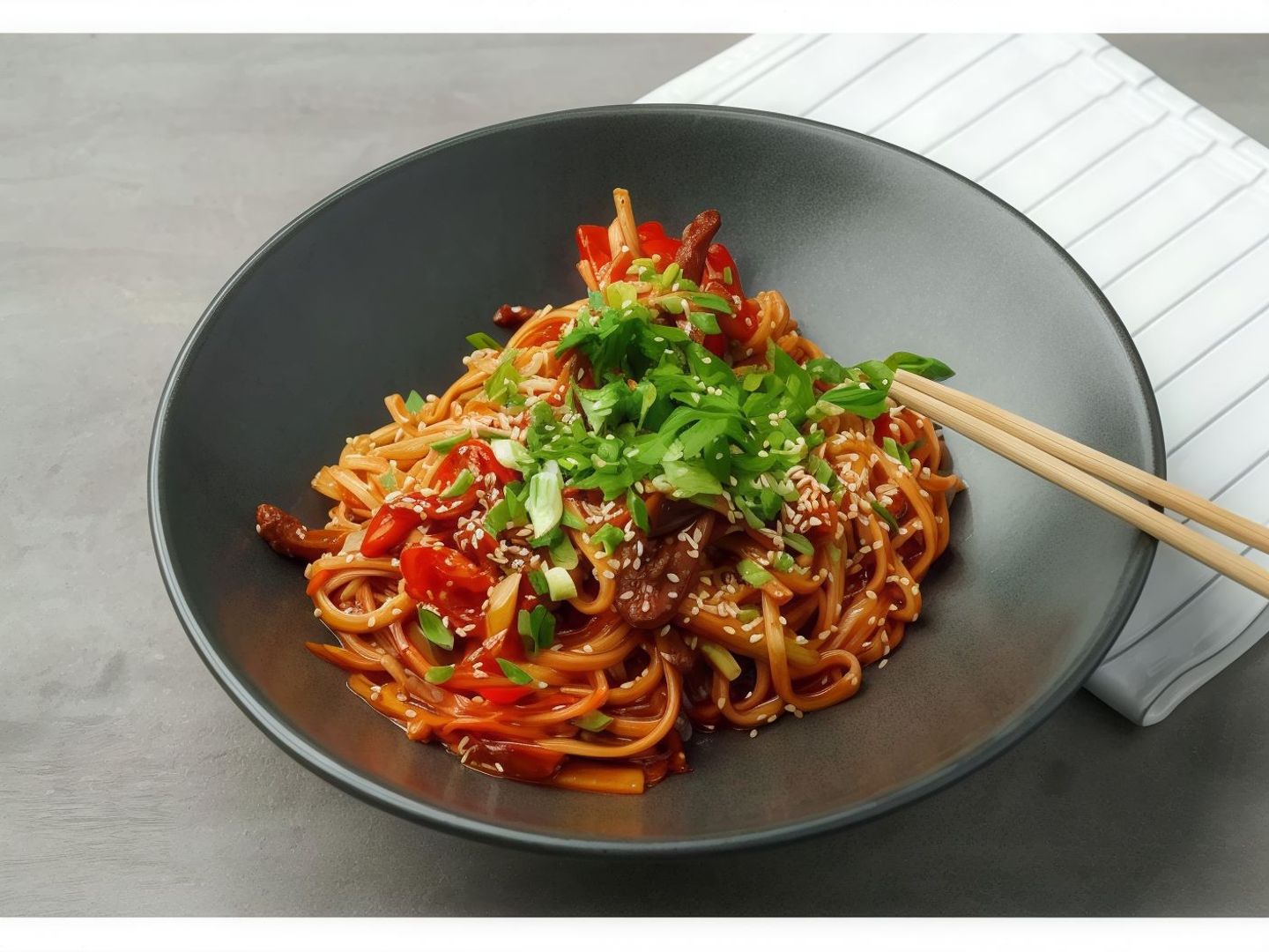 Noodles Szechuan, Chili Garlic, Singapore