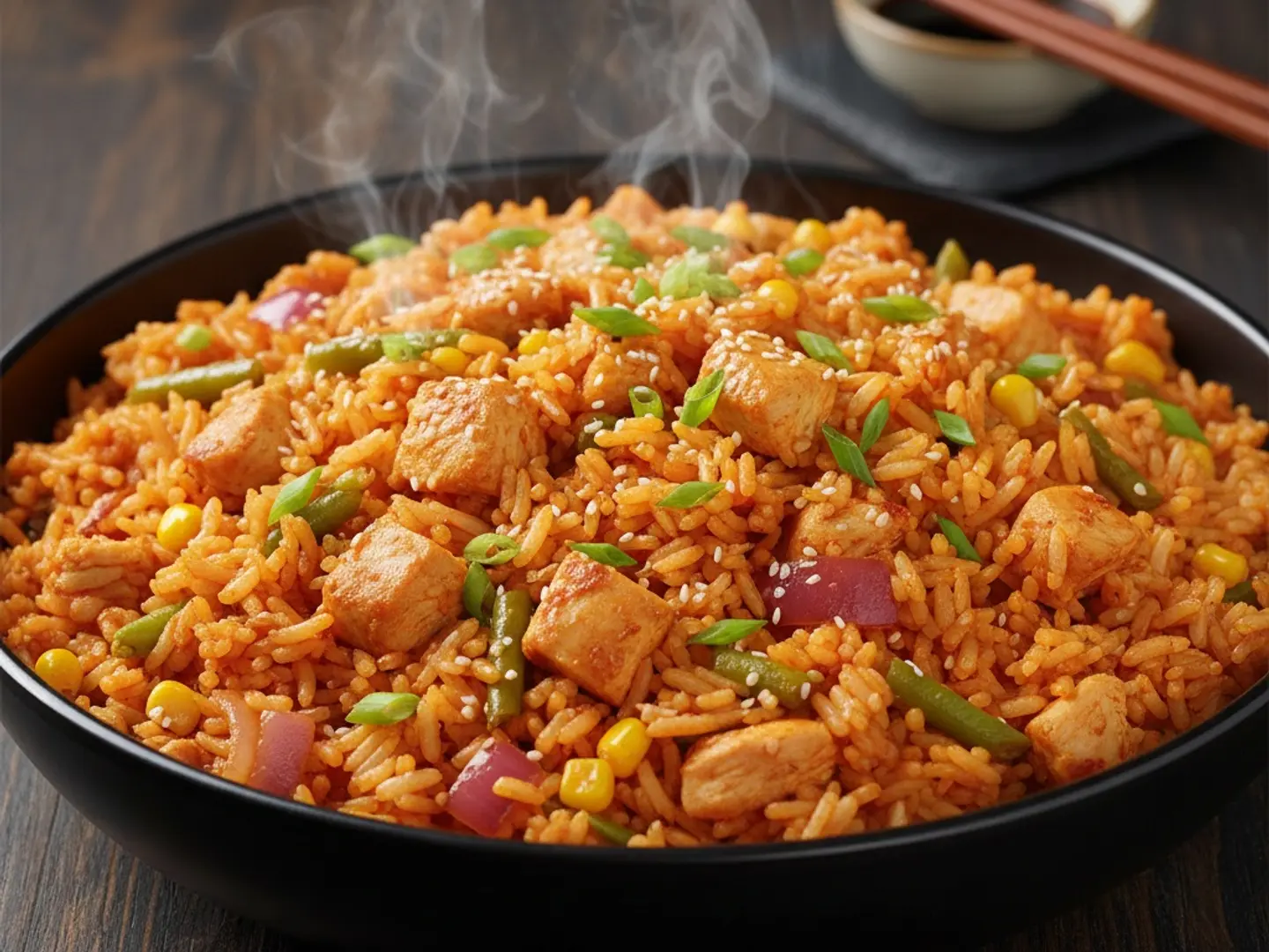 Chicken Schezwan Rice