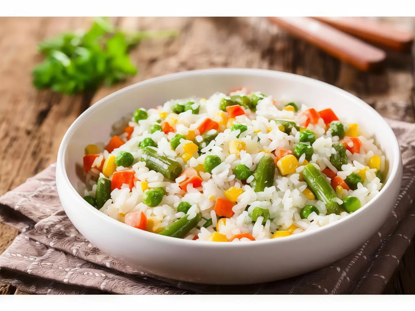 أرز صيني خضار