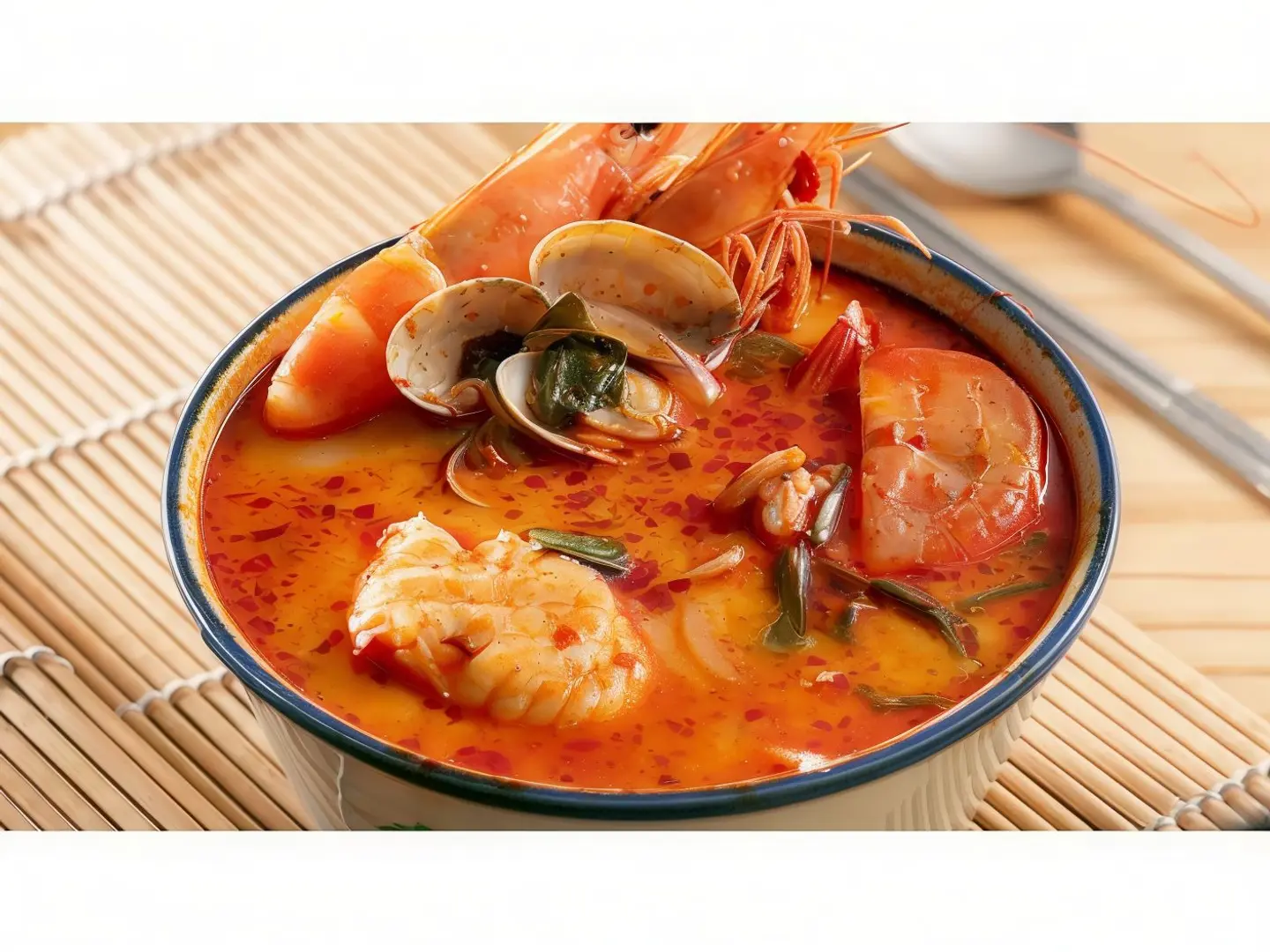 شوربة مشكل سمك وروبيان