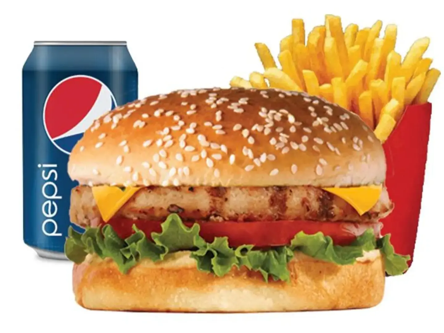 وجبة برجر لحم مشوي