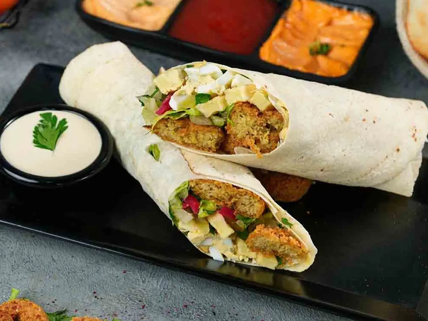 Egular Saj Falafel Sandwich