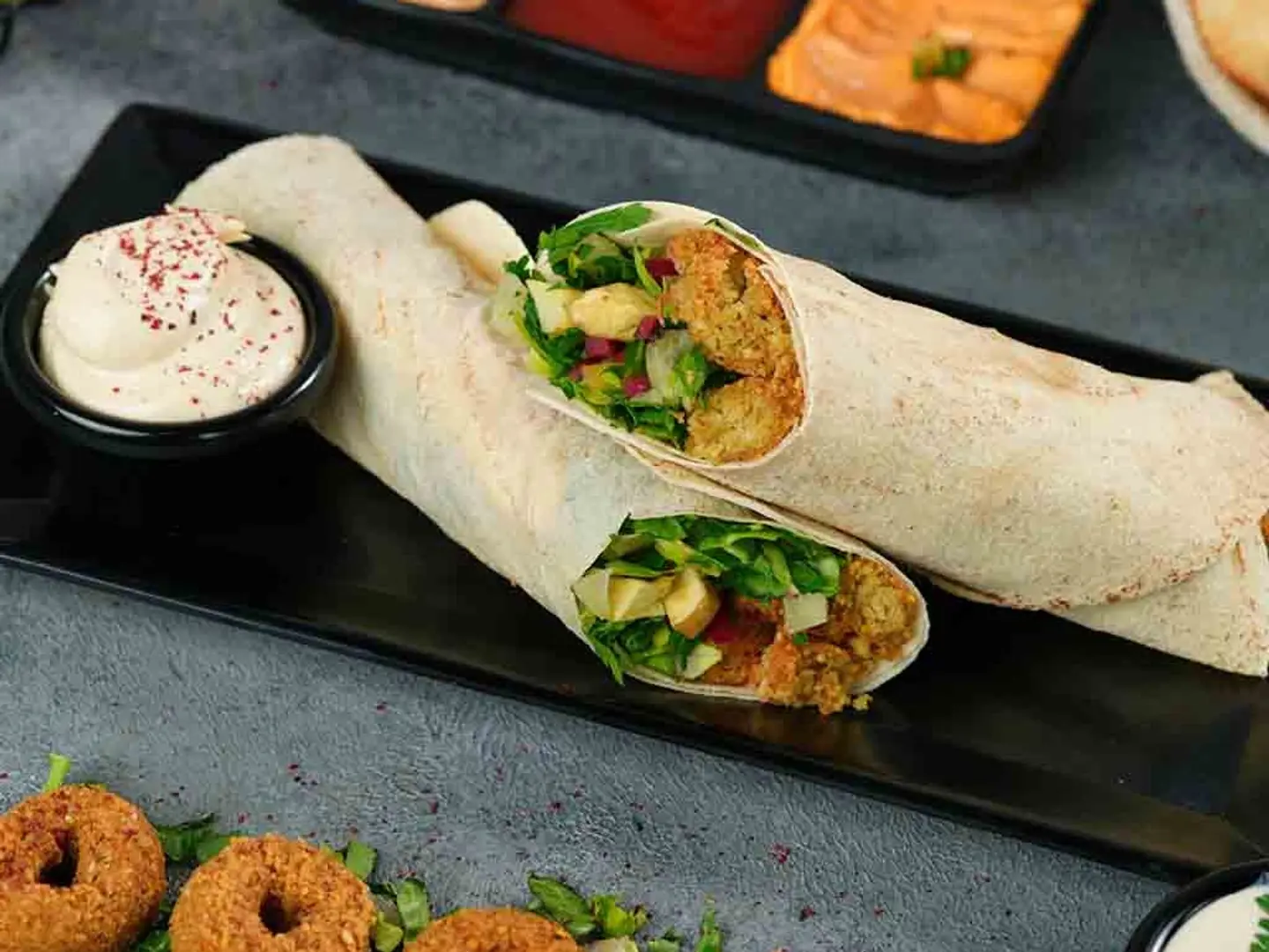 Levantine Falafel Sandwich With Hummus
