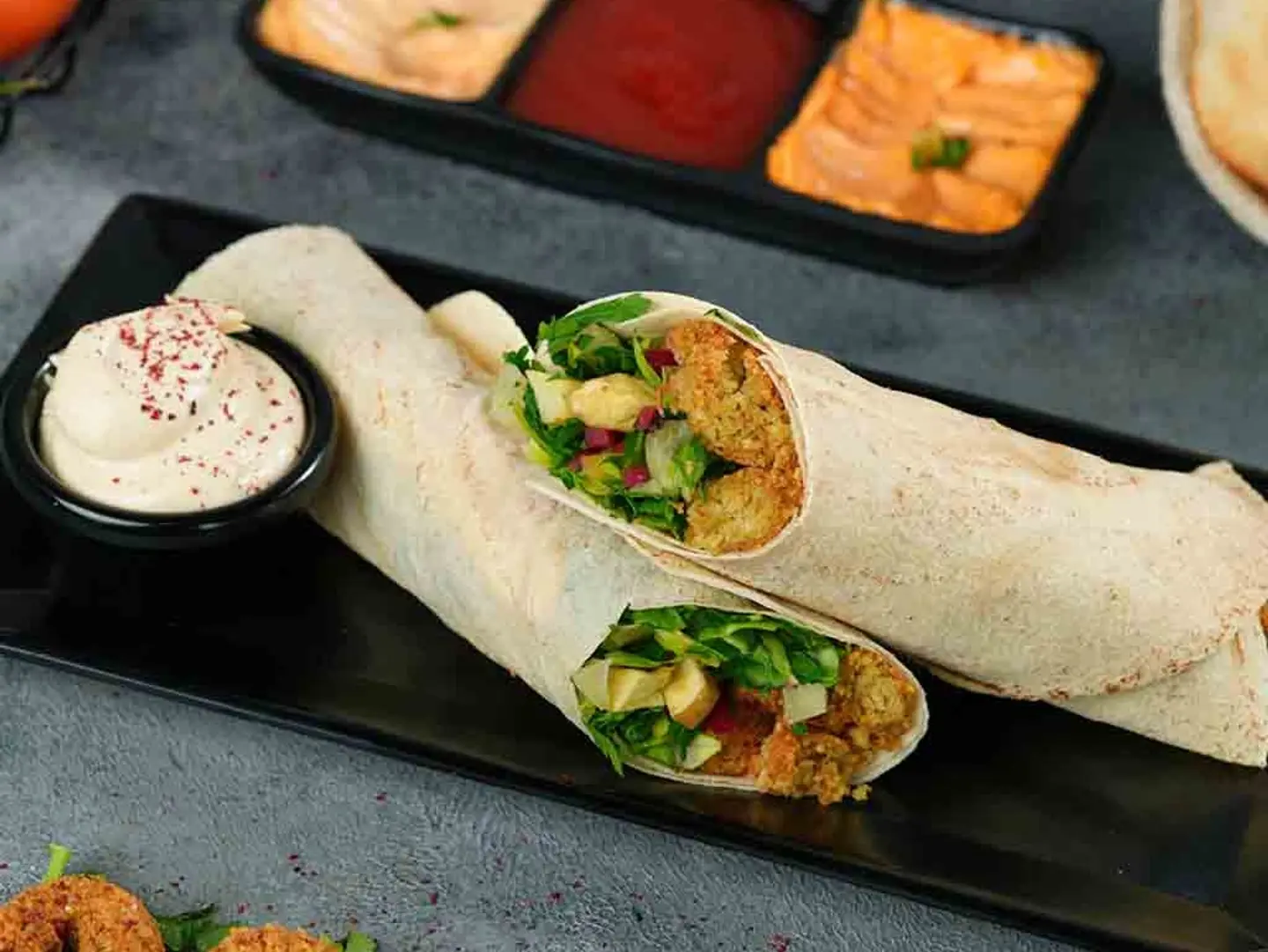 Levantine Falafel Sandwich With Egg