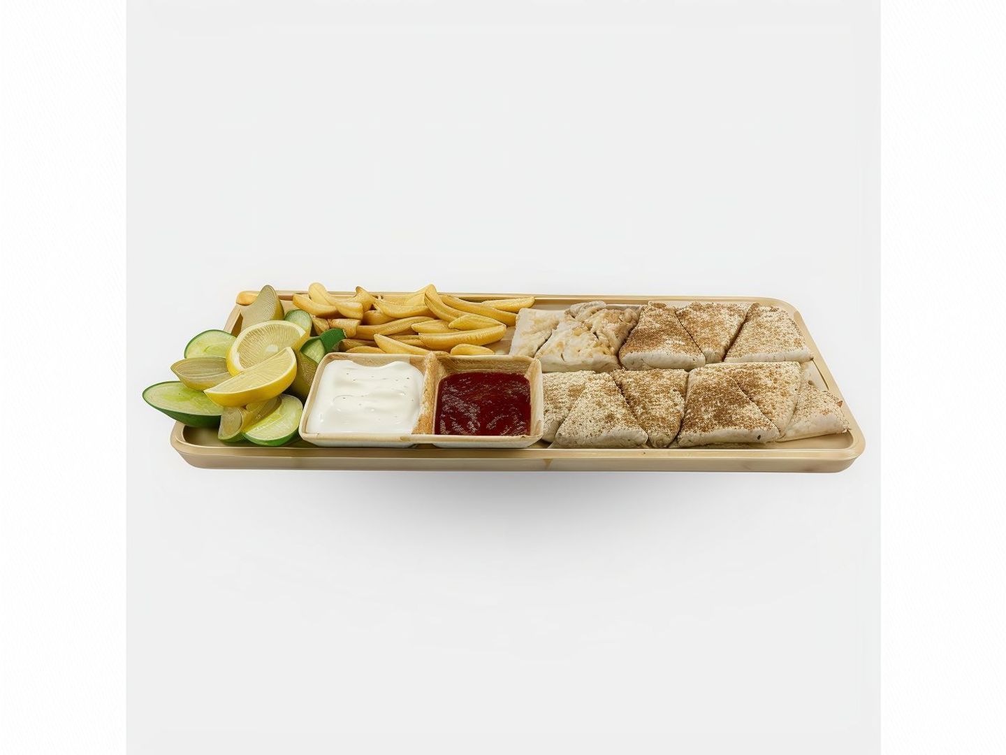 Large Arabic Shawarma Plate With Cheese