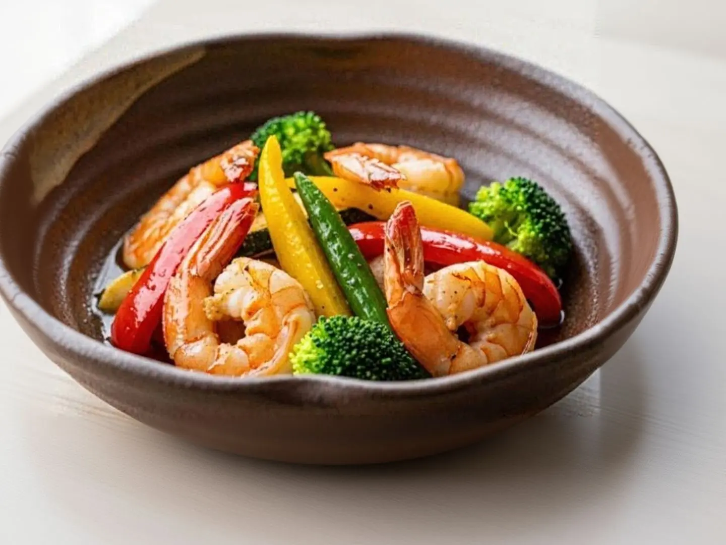 Shrimp With Vegetables In A Pot