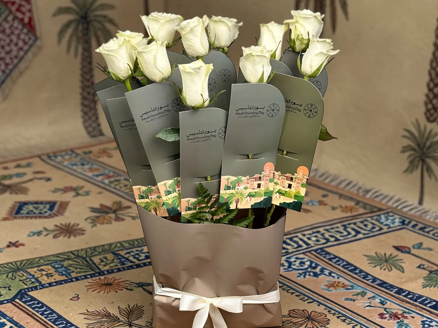 يوم التاسيس -توزيعات ورد 10