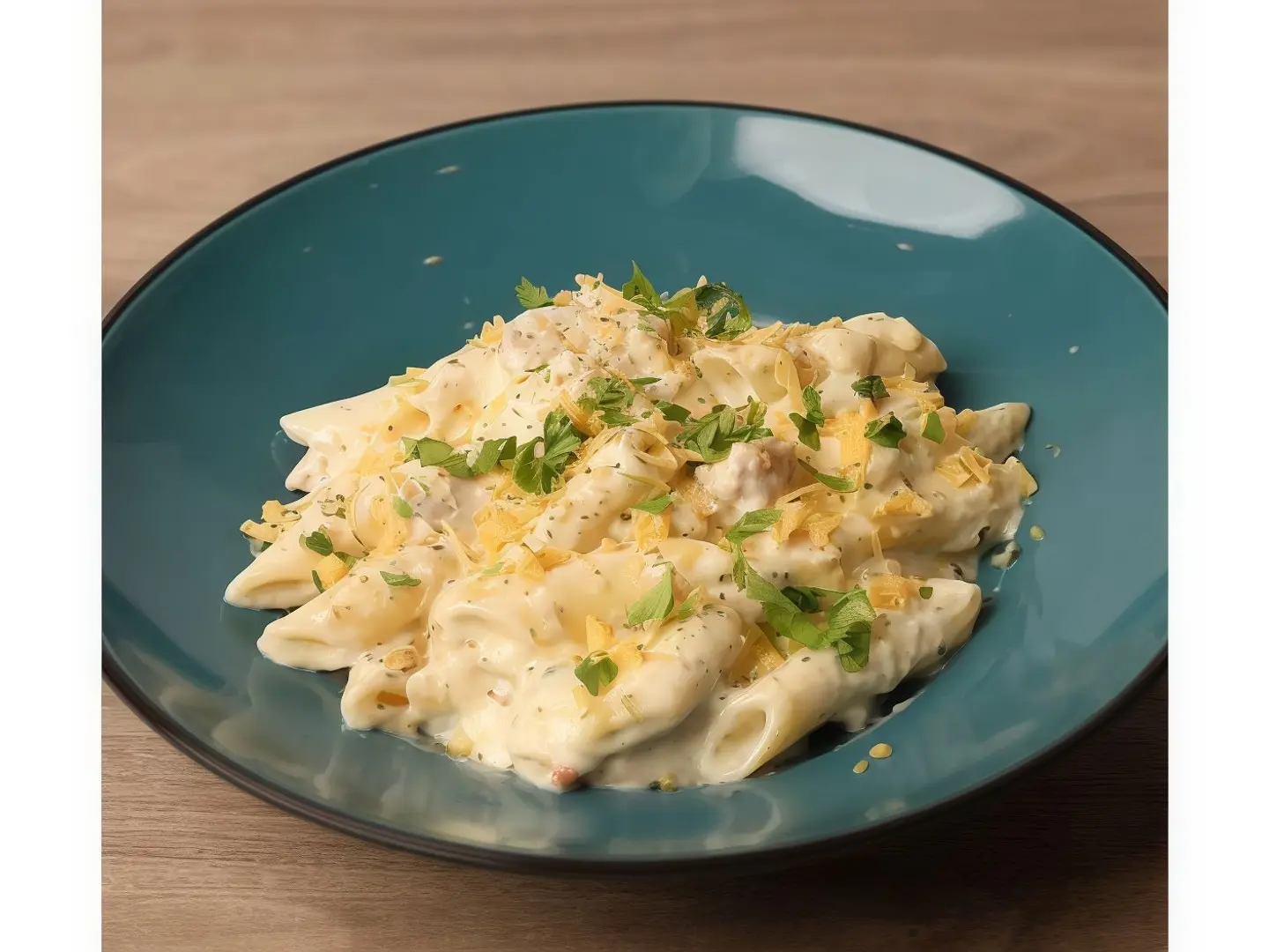 باستا دجاج بالكريمه