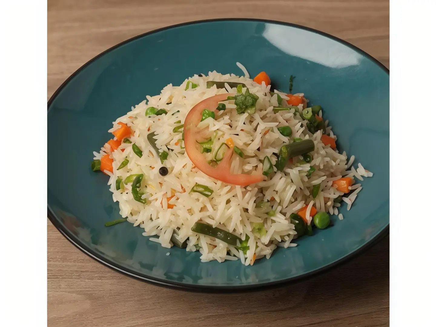 رز مقلي بالخضار