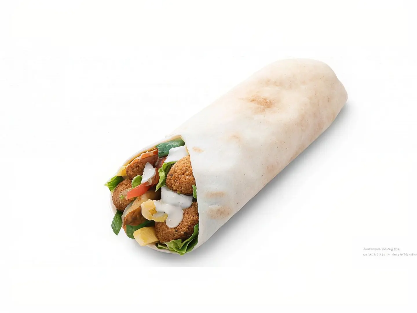 ساندوتش فلافل مشكل مع الجبن