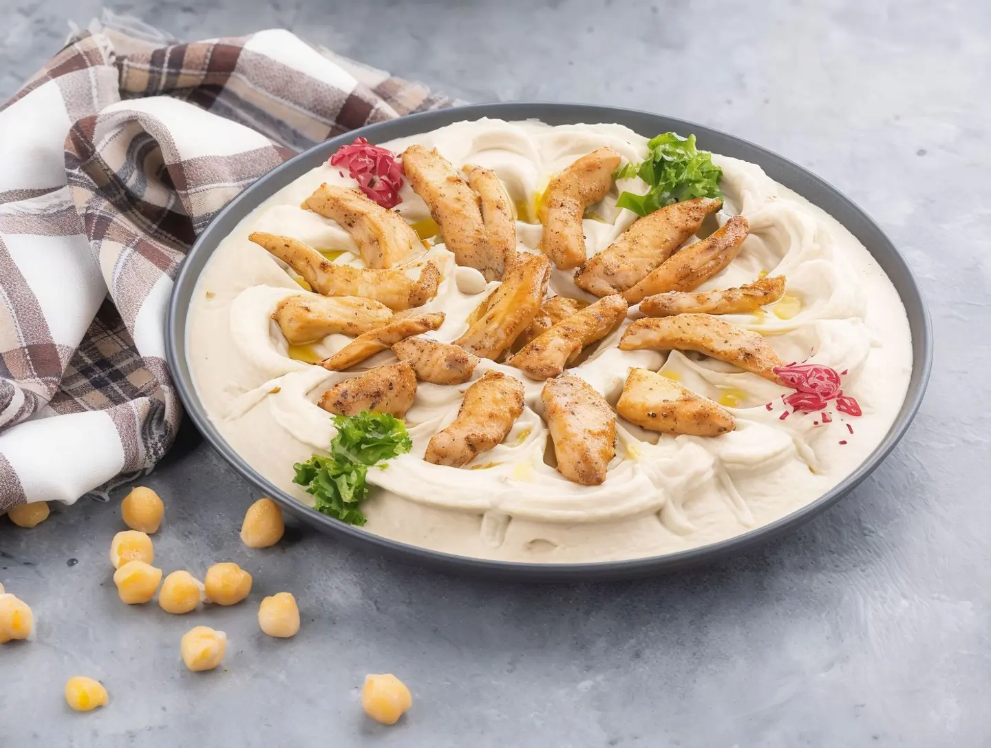 حمص بالدجاج