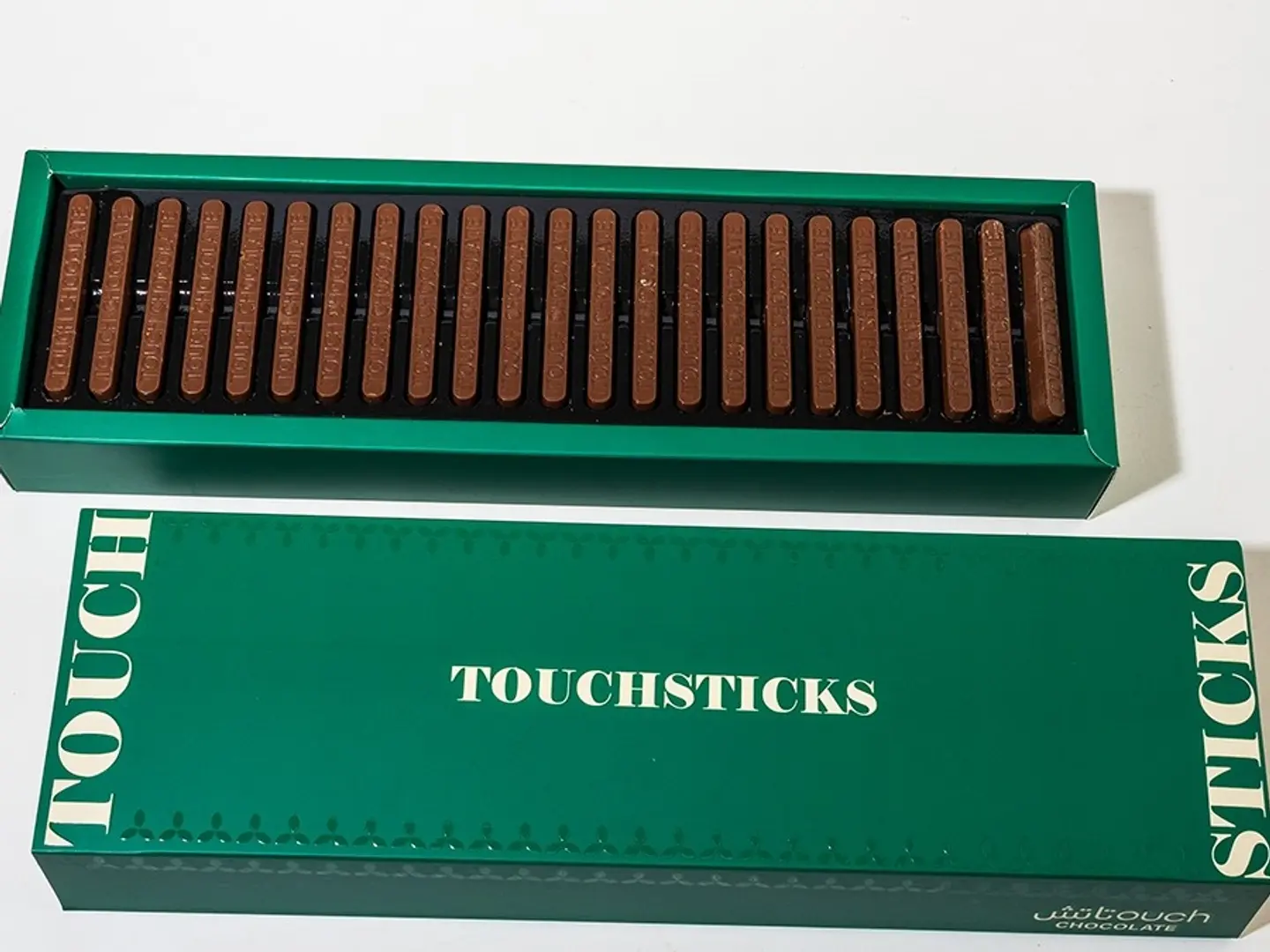 Chocolate Touch Sticks Filled With Pistachio