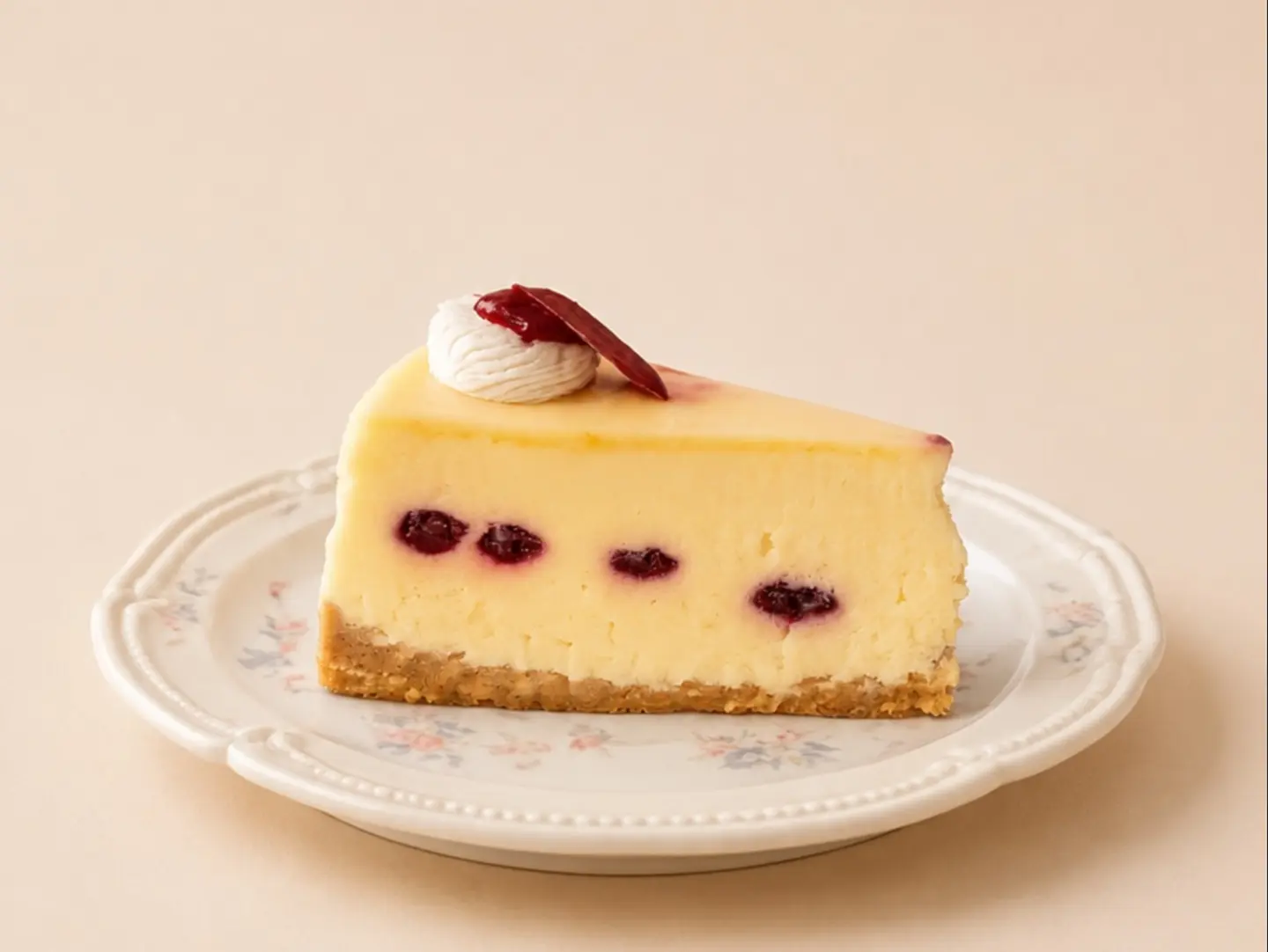 Baked Red Berry Cheesecake