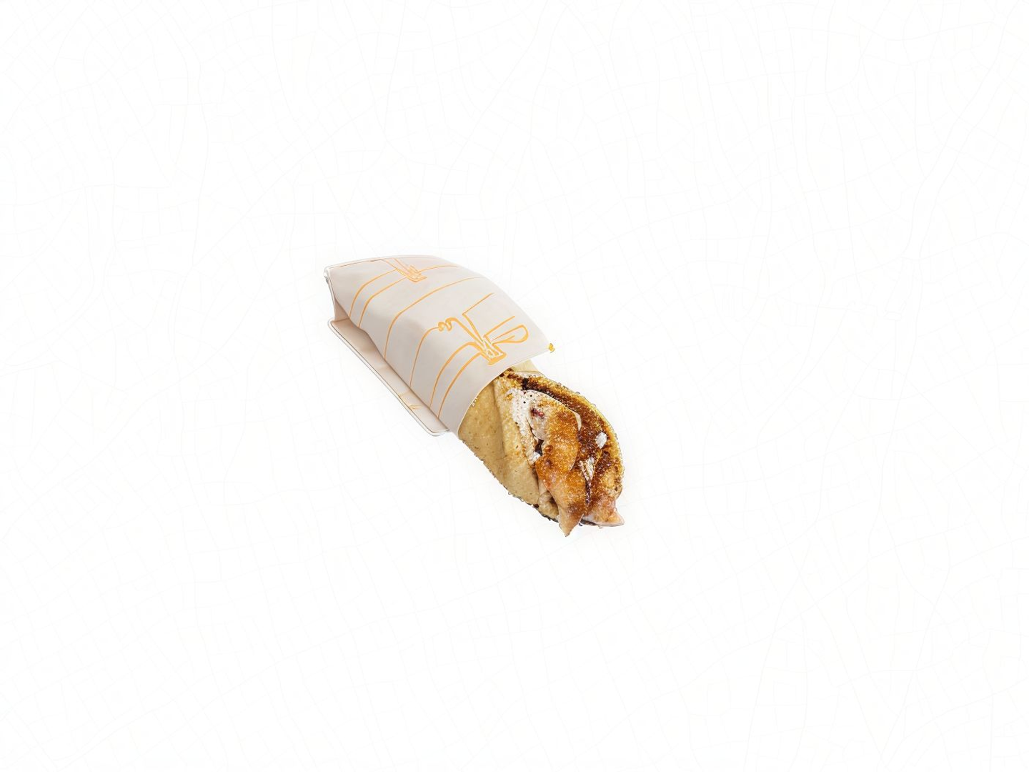 Small Flatbread Chicken Shawarma