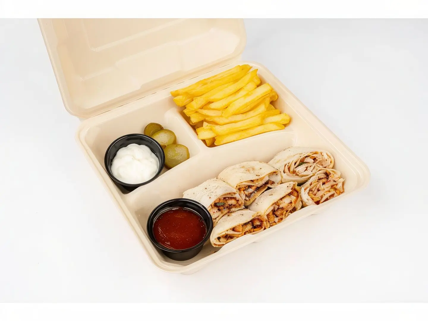 Arabic Chicken Shawarma In Saj Bread