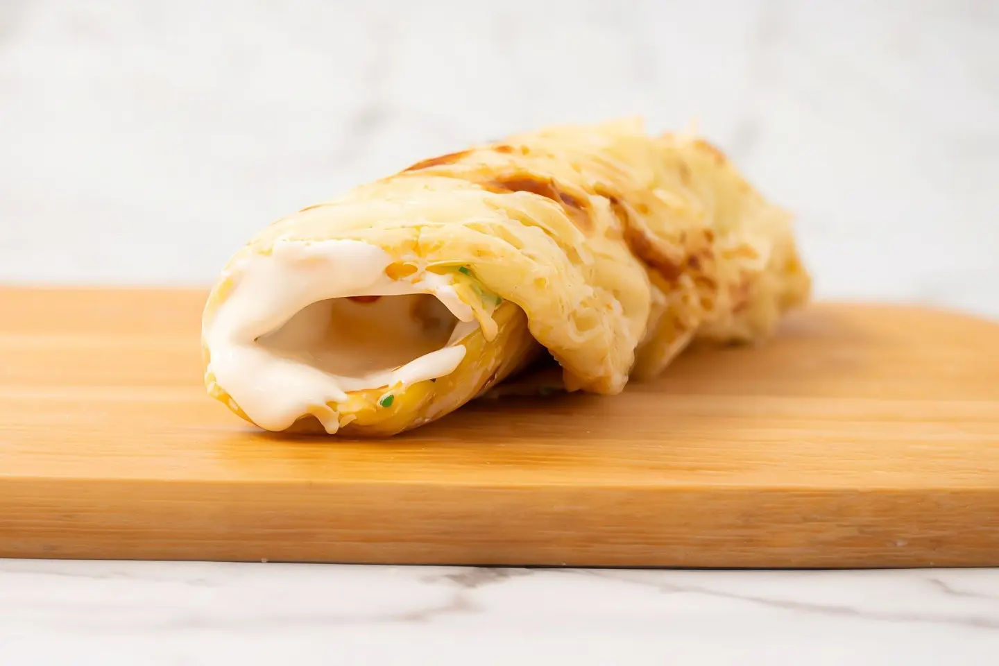 فطيرة بيض جبنة سائلة