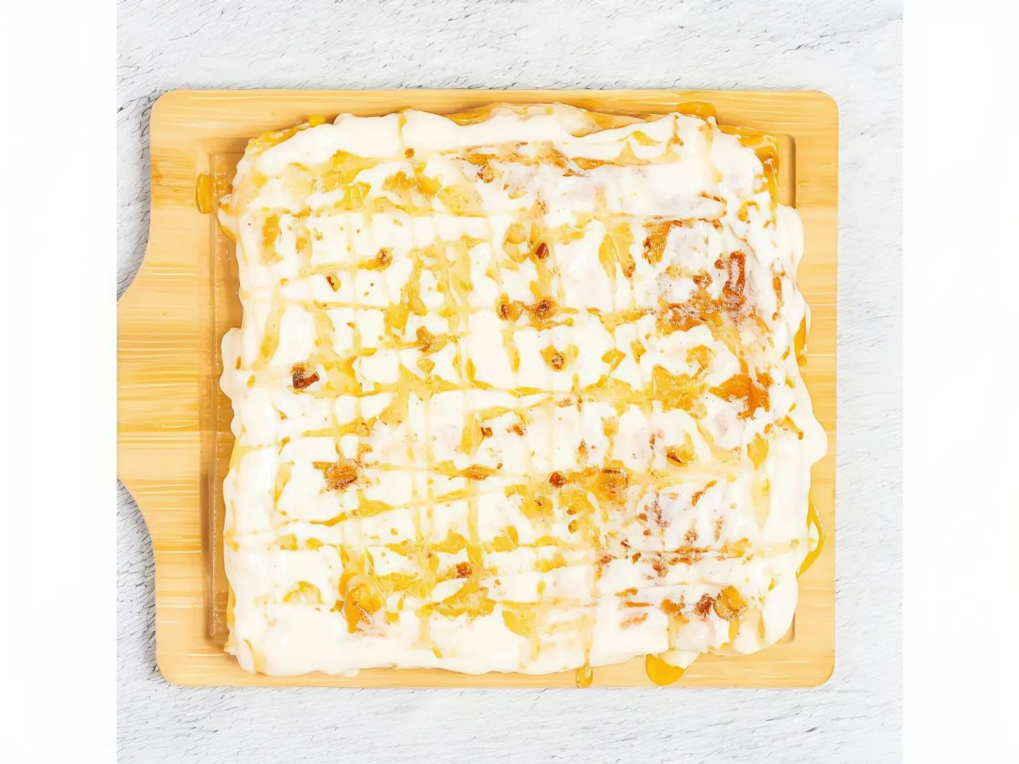 فطيرة مانجو قشطة