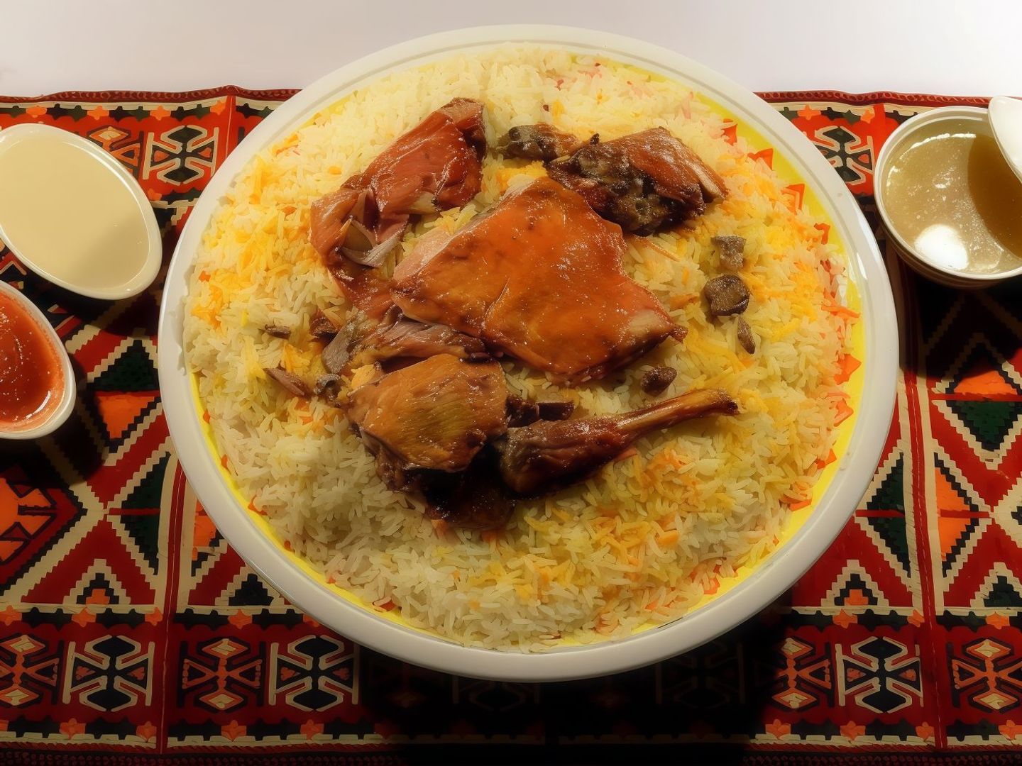 كيلو لحم مندي مع نفر رز